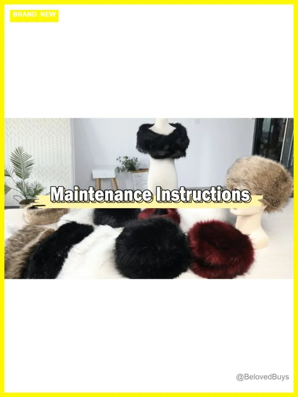 Faux Fur Winter Hat Stretch Cossack Russian Style Warm Cap One Size